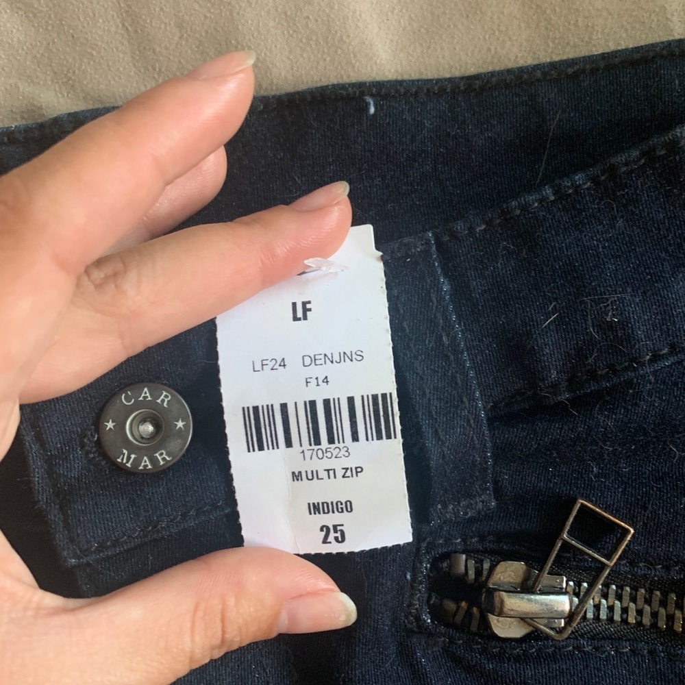 Carmar Zipper Moto Skinny Jeans